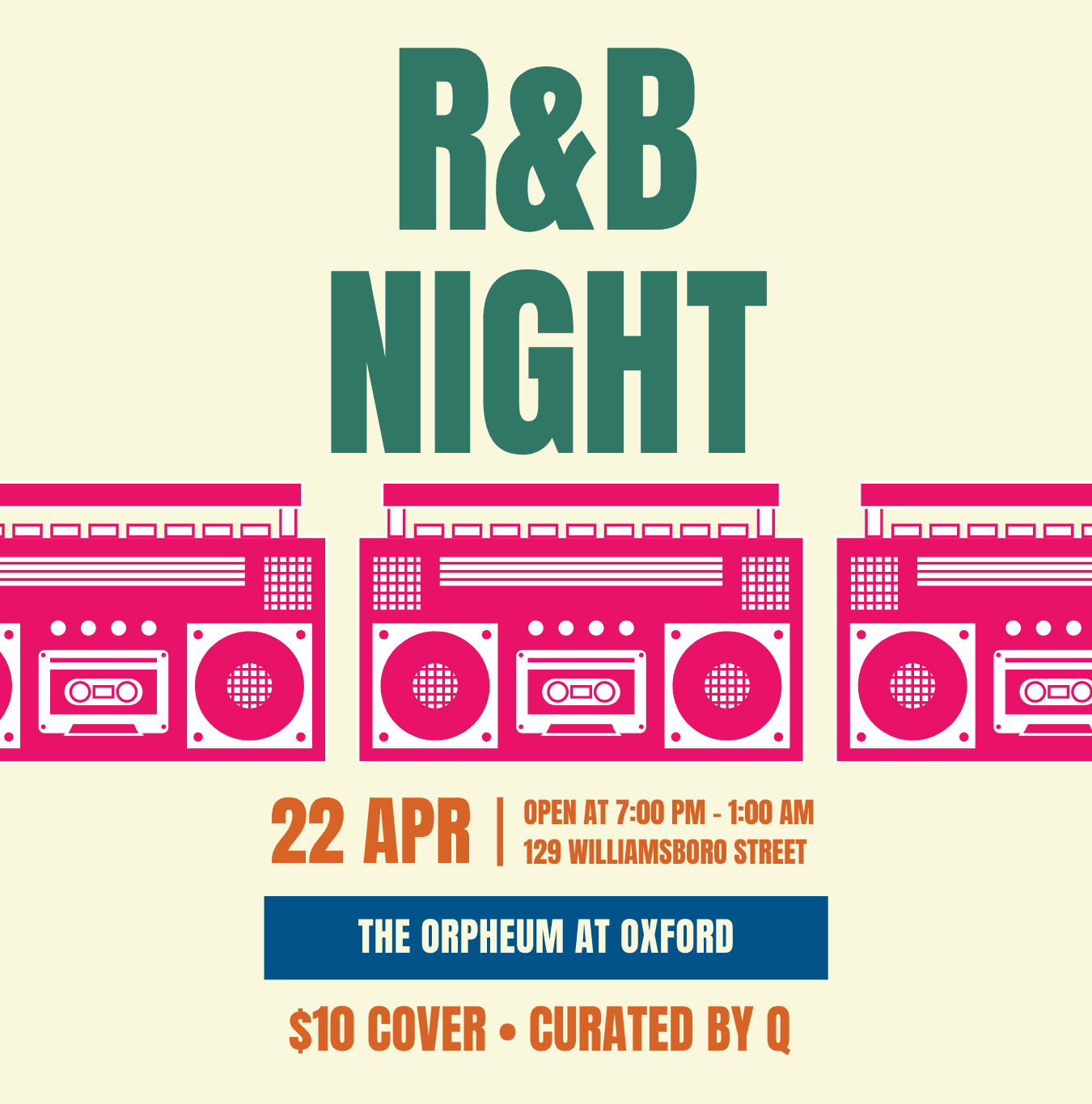 R&B Night at The Orpheum on April 22, 2023